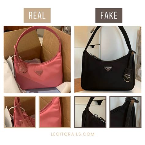 prada fake vs authentic|authentic Prada purse.